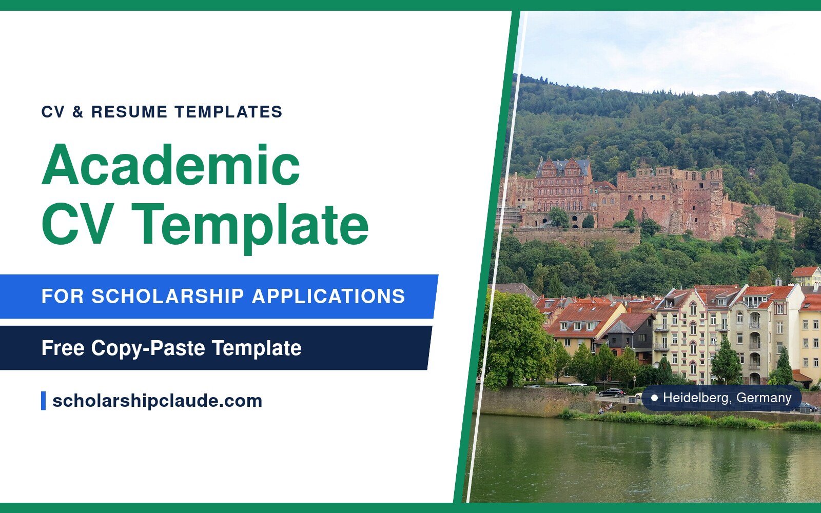 Academic CV Template for Scholarship Applications (Copy-Paste Ready)