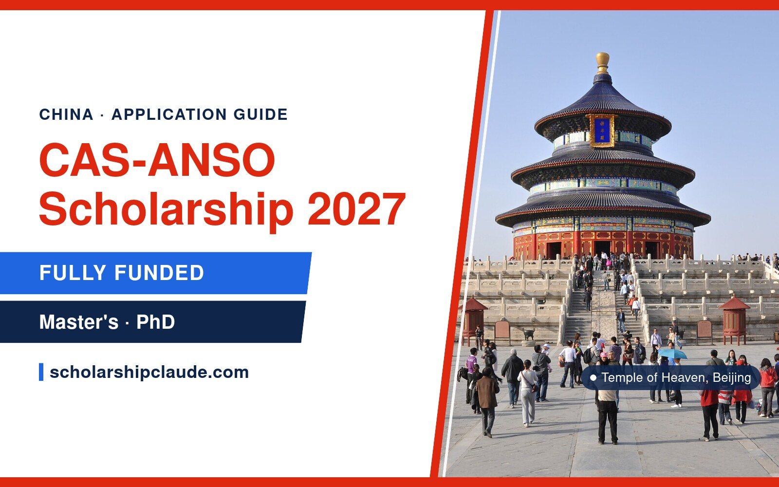 CAS-ANSO Scholarship 2027 in China: Eligibility, Stipend, Supervisor and How to Apply