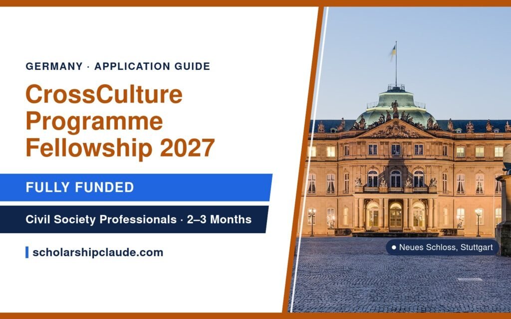 CrossCulture Programme (CCP) Fellowship 2027 in Germany: Eligibility, Stipend and How to Apply