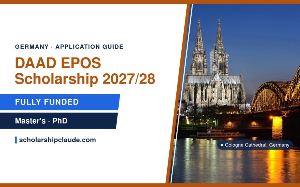 DAAD EPOS Scholarship 2027/28 in Germany: Eligibility, Benefits and How to Apply