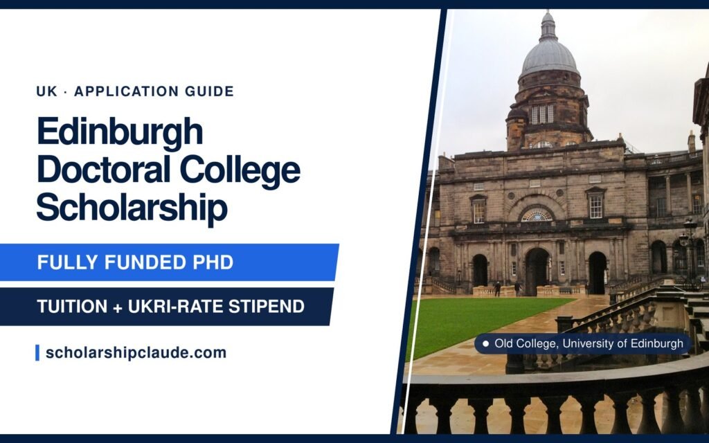 Edinburgh PhD Scholarship Application 2027: Doctoral College Awards, Eligibility, Deadlines and How to Apply