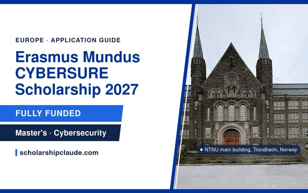 Erasmus Mundus CYBERSURE Scholarship 2027: Cybersecurity Master’s, Eligibility and How to Apply