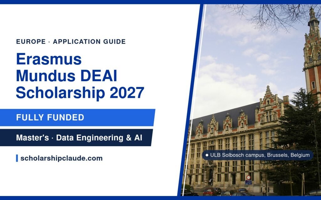 Erasmus Mundus DEAI Scholarship 2027 in Belgium, Spain and Europe: Data Engineering and AI Master’s