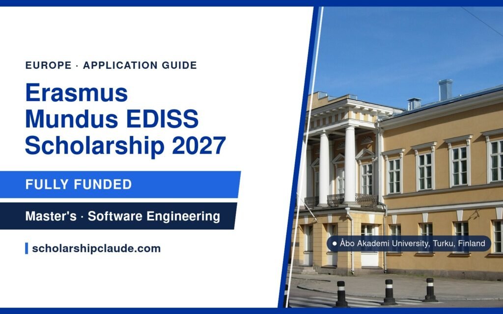 Erasmus Mundus EDISS Scholarship 2027 in Finland, Sweden, Spain and Italy: How to Apply