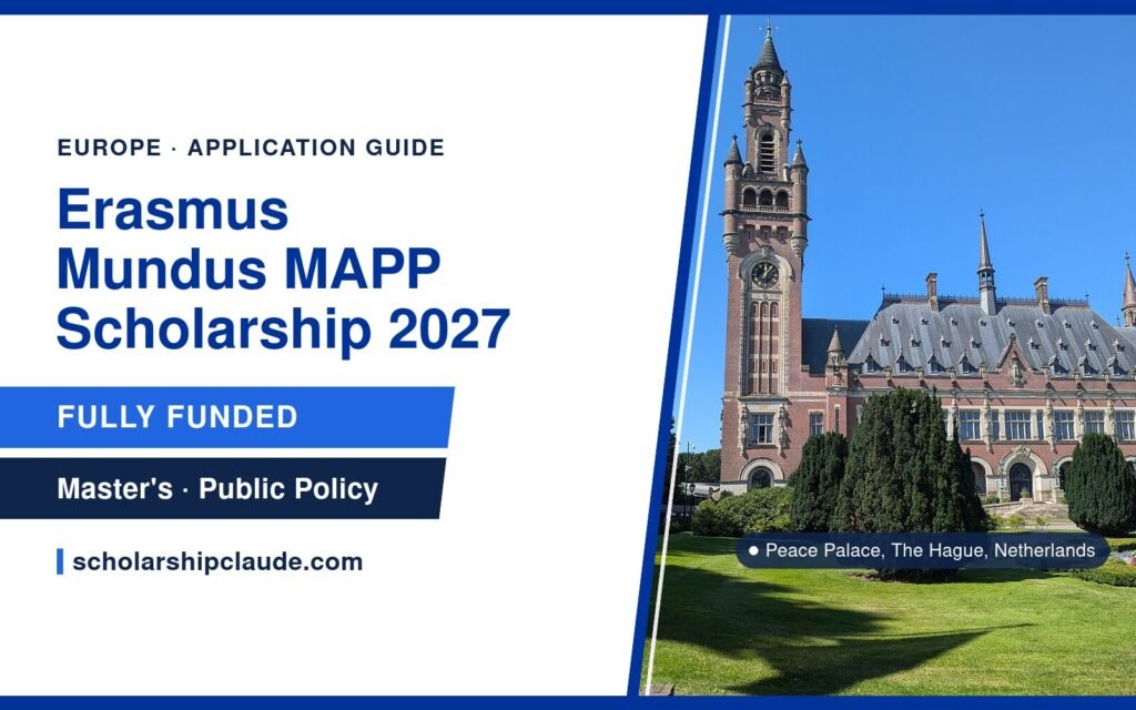 Erasmus Mundus MAPP Scholarship 2027 in Europe: Public Policy Master’s, Eligibility and How to Apply