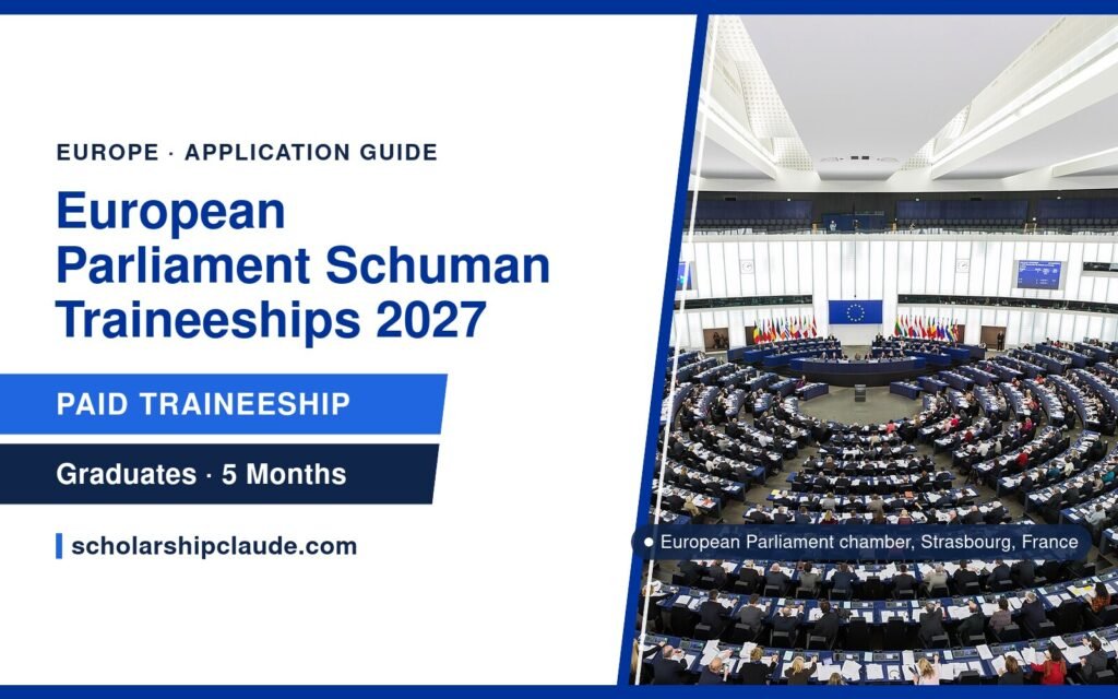 European Parliament Schuman Traineeships 2027: Eligibility, Pay and How to Apply