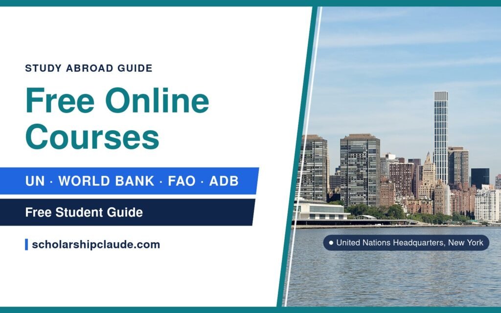 10 Free Online Course Platforms from the UN, World Bank, FAO and ADB