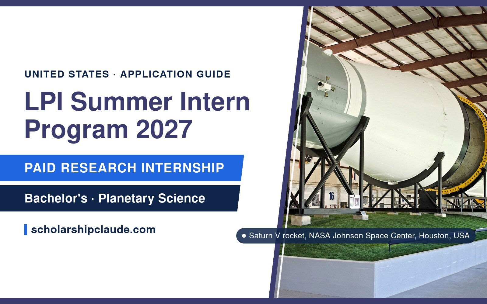 LPI Summer Intern Program 2027 in Houston, USA: Eligibility, Stipend and How to Apply