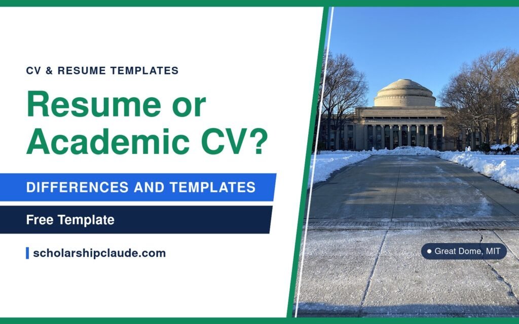 Resume vs Academic CV: Key Differences and Which One to Send (With Templates)