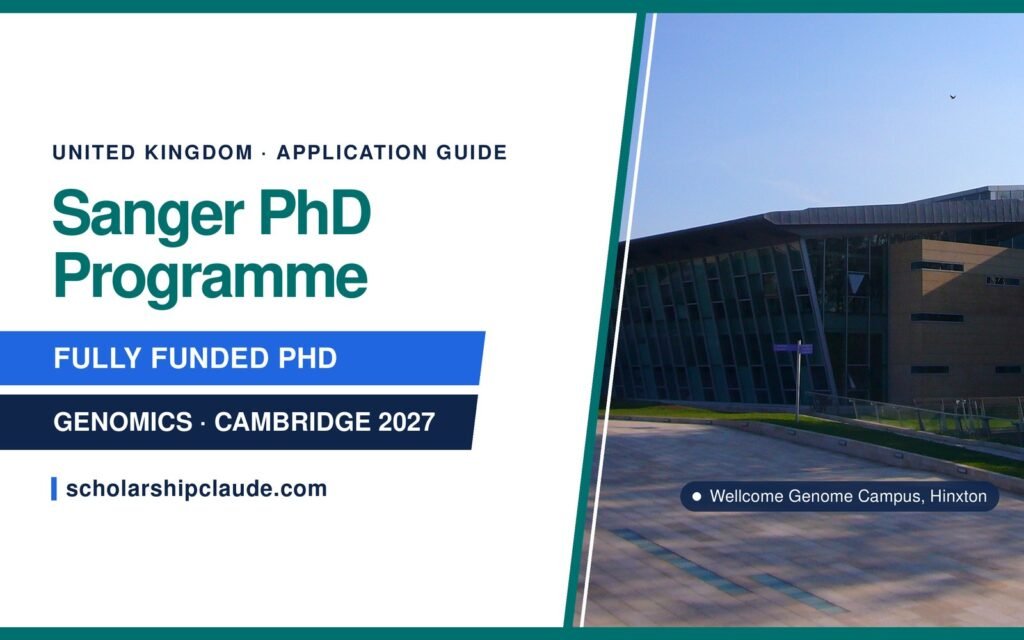 Sanger PhD Application 2027: Fully Funded Genomics PhD, Eligibility, Form Questions and Deadline