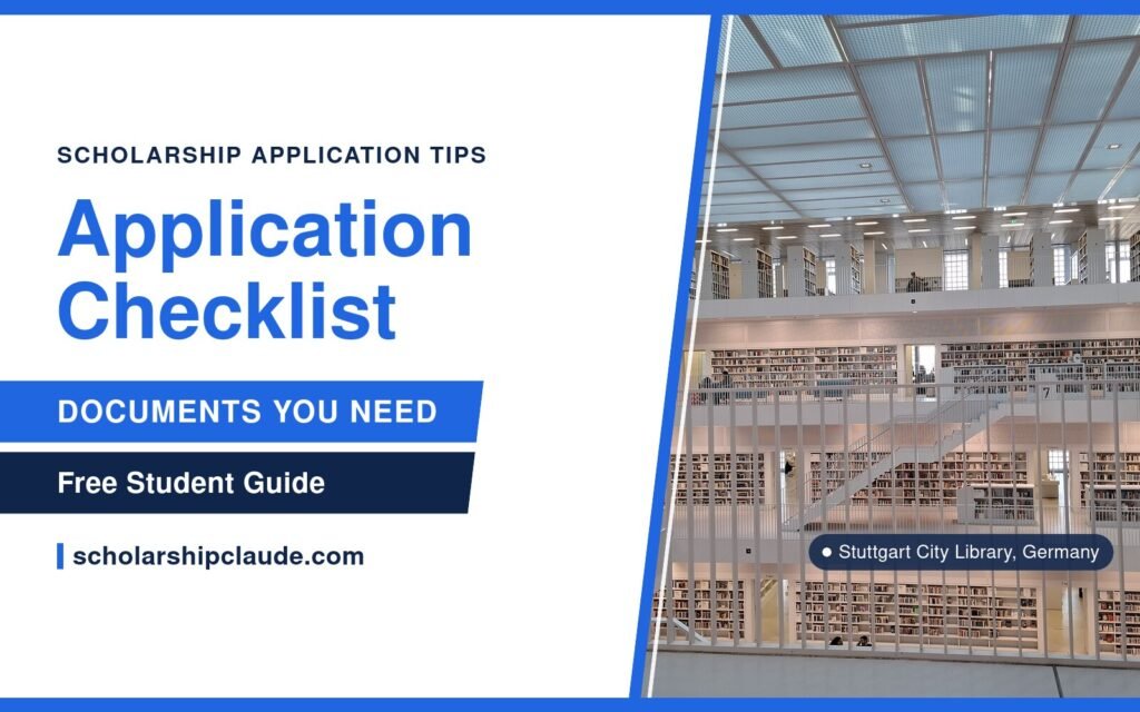 Scholarship Application Checklist: Documents You Need Before You Apply