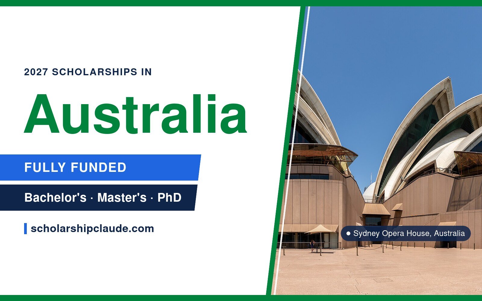 Fully Funded Scholarships in Australia 2027 for International Students