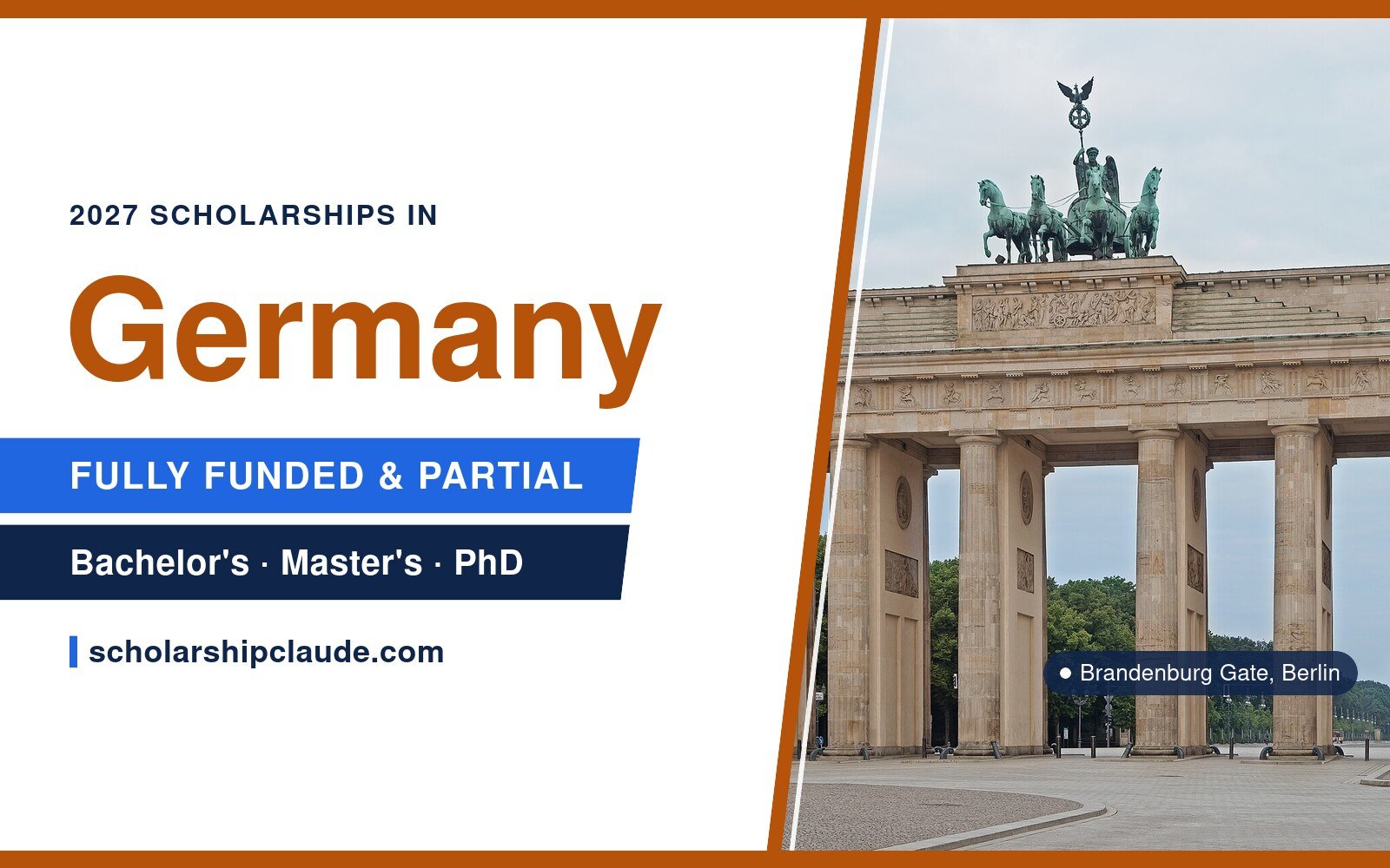Fully Funded Scholarships in Germany 2027 for International Students