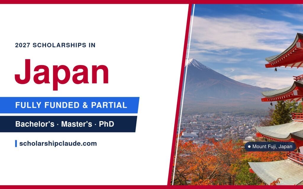 Fully Funded Scholarships in Japan 2027 for International Students