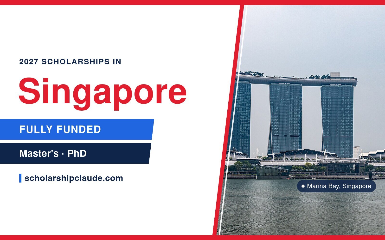 Fully Funded Scholarships in Singapore 2027 for International Students