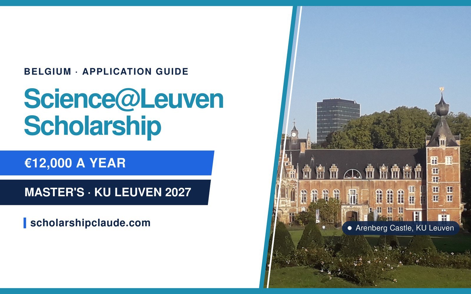 Science@Leuven Scholarship Application 2027: Eligibility, Benefits, Documents and How to Apply
