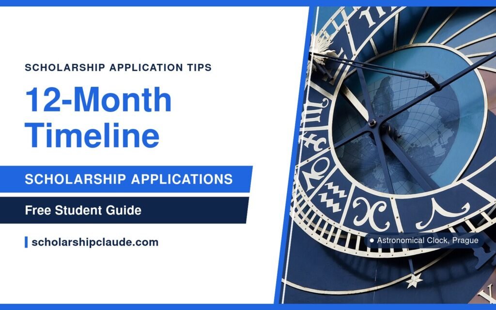 Timeline for Scholarship Applications: A 12-Month Plan