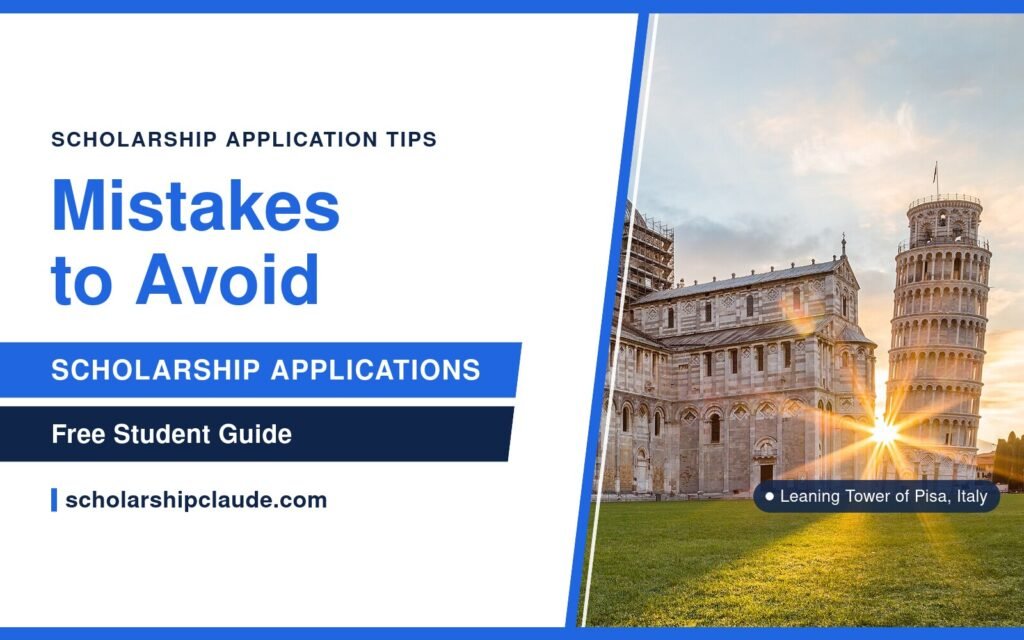 Top Mistakes to Avoid in Scholarship Applications