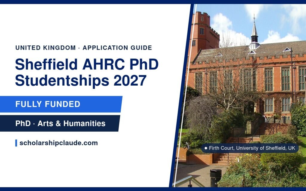 University of Sheffield AHRC PhD Studentships 2027 in the UK: Eligibility, Stipend and How to Apply